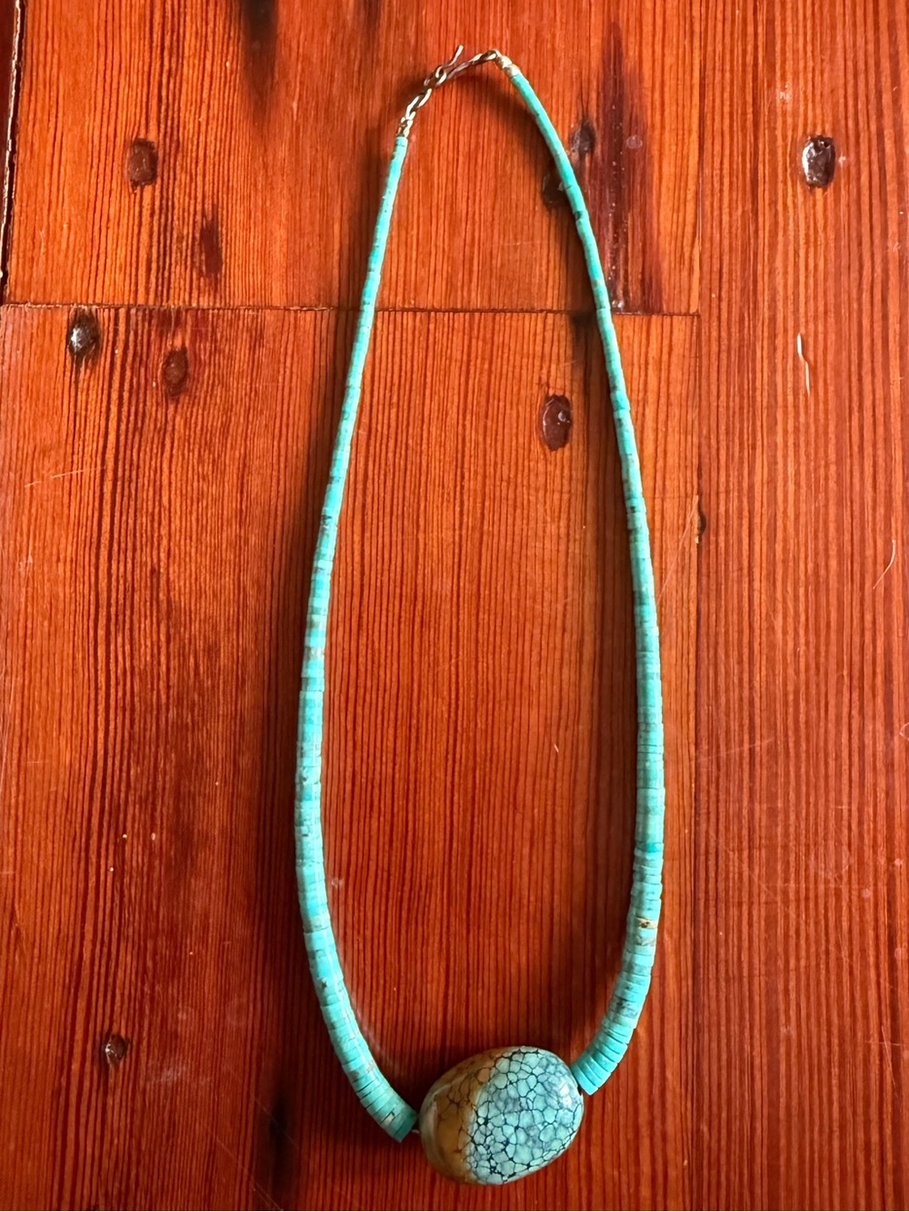 Real turquoise choker necklace, southwestern choker, vintage western necklace